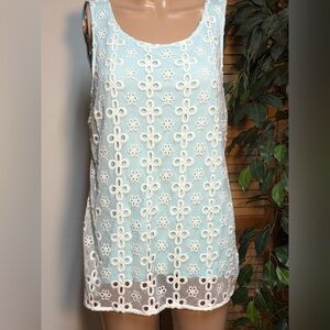 Jennifer Lopez Floral Lace Tank Top